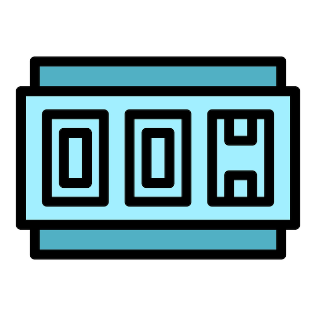 Icono de servicio de taxímetro Icono de vector de servicio de taxímetro para diseño web aislado en color de fondo blanco plano