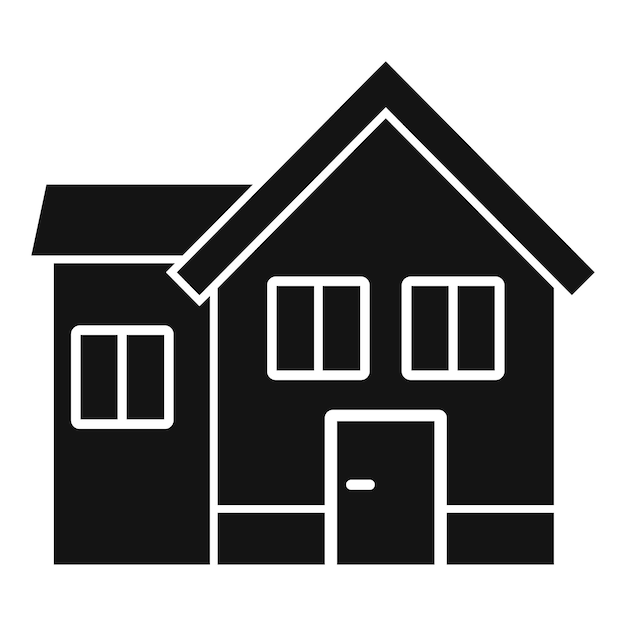 Icono de servicios públicos de la casa Ilustración simple del icono de vector de servicios públicos de la casa para diseño web aislado sobre fondo blanco