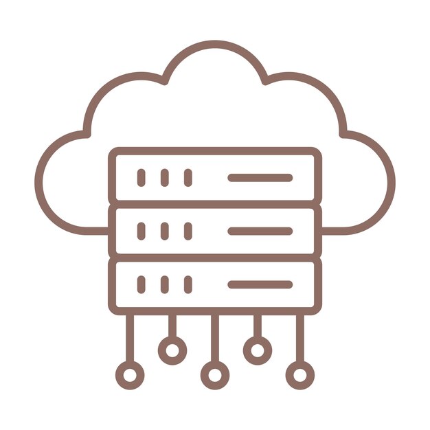 Icono del servidor en la nube