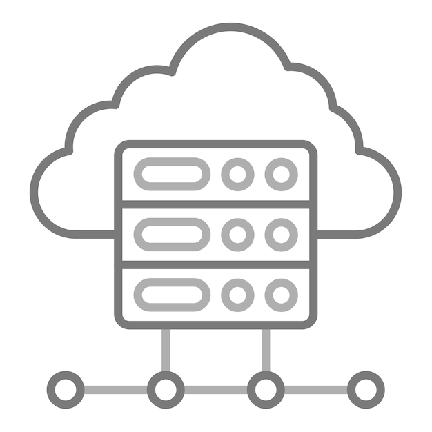 Icono del servidor en la nube