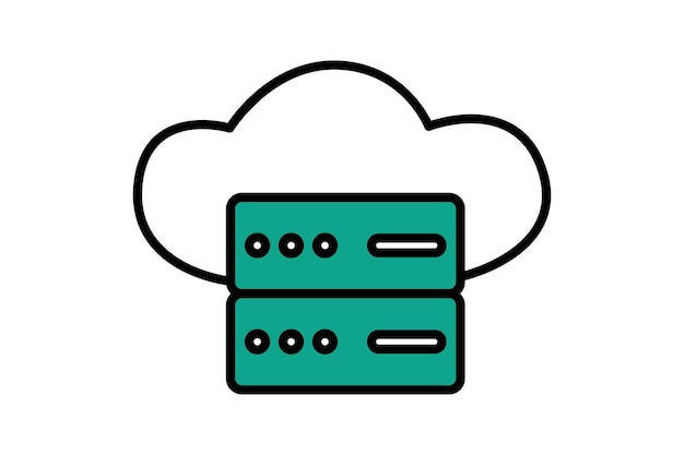 icono del servidor en la nube