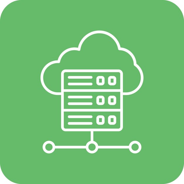 Icono del servidor en la nube