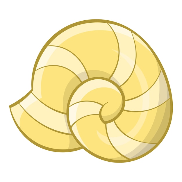 Icono de shell Ilustración de dibujos animados del icono vectorial de shell para el diseño web
