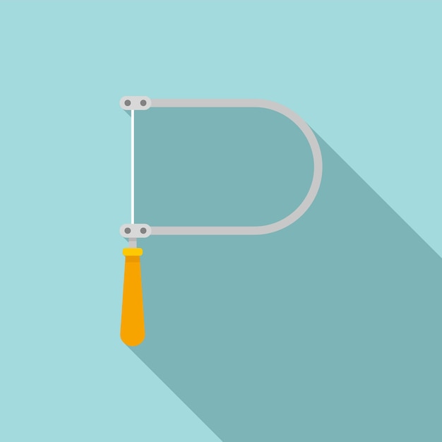 Icono de sierra de calar ilustración plana del icono de vector de sierra de calar para diseño web