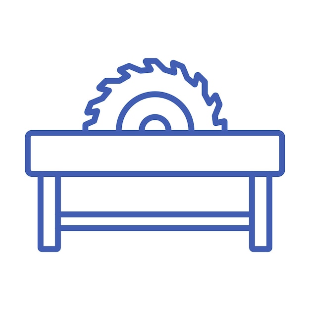 Icono de la sierra de mesa