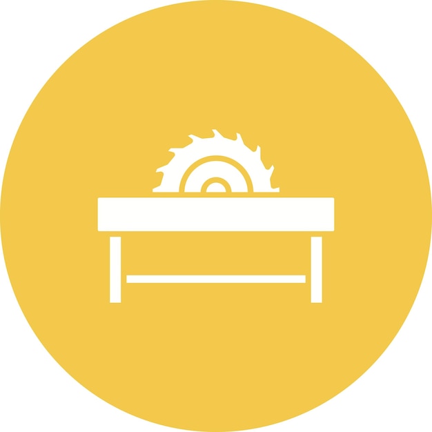 Icono de la sierra de mesa