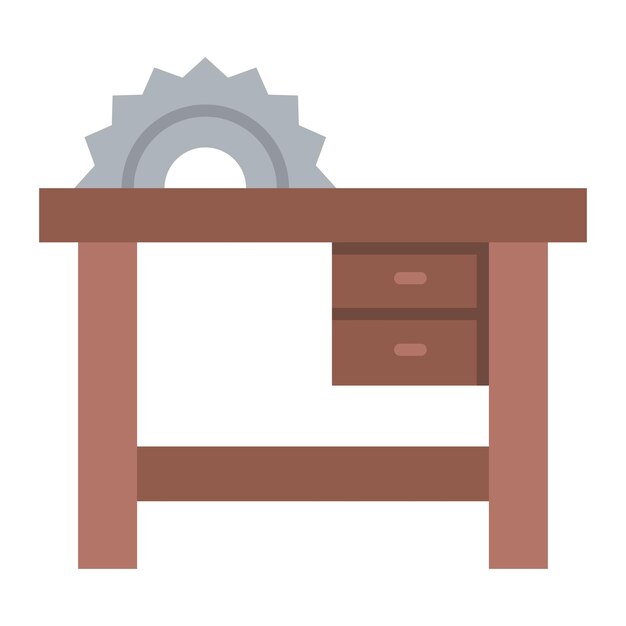 Icono de la sierra de mesa