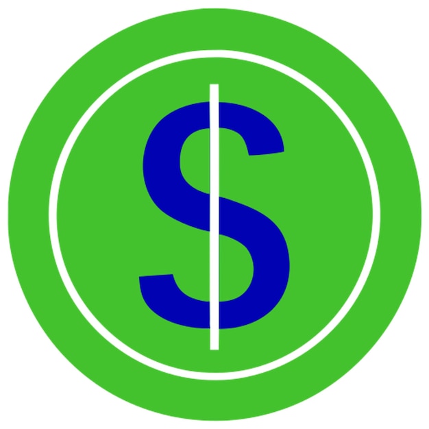 icono del signo de dólar