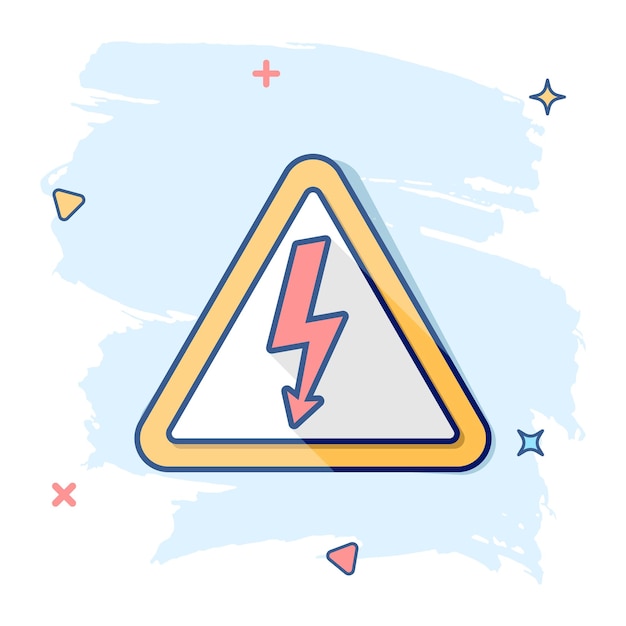 Icono de signo de enchufe eléctrico de dibujos animados de vector en estilo cómico pictograma de ilustración de signo de enchufe de alimentación concepto de efecto de salpicadura de negocio de cable eléctrico