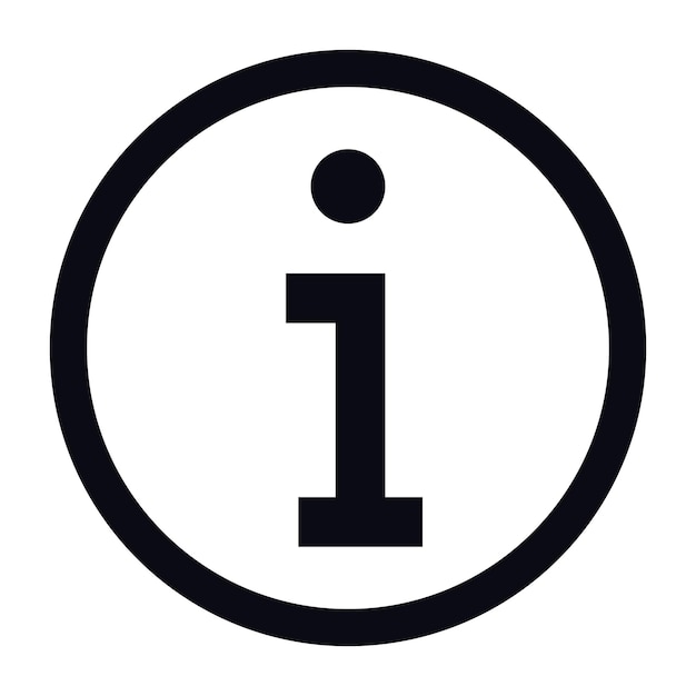 icono de signo de exclamación info