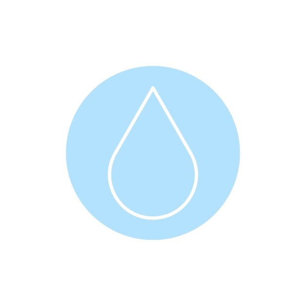 Icono de signo de gota de agua Símbolo de lágrima Imagen de stock de ilustración vectorial