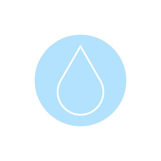 Icono de signo de gota de agua Símbolo de lágrima Imagen de stock de ilustración vectorial