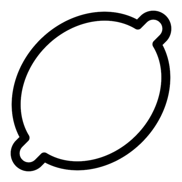 icono de signo de limón símbolo en estilo de línea ilustración vectorial