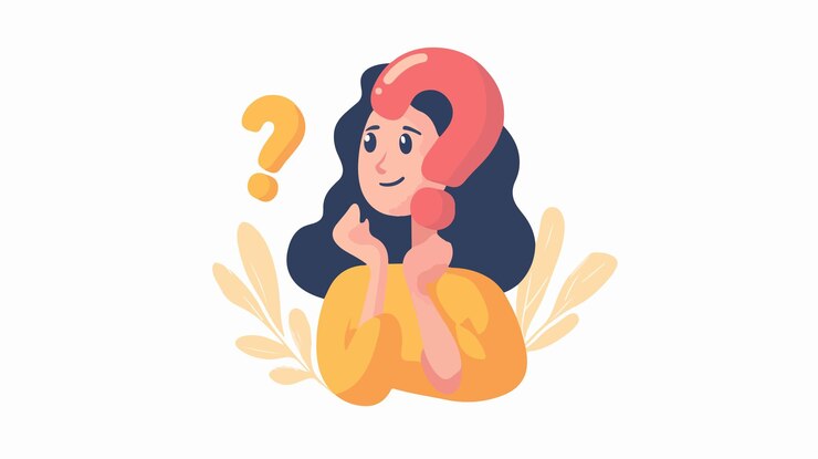 Vector ícono de signo de pregunta 2d vector plano aislado