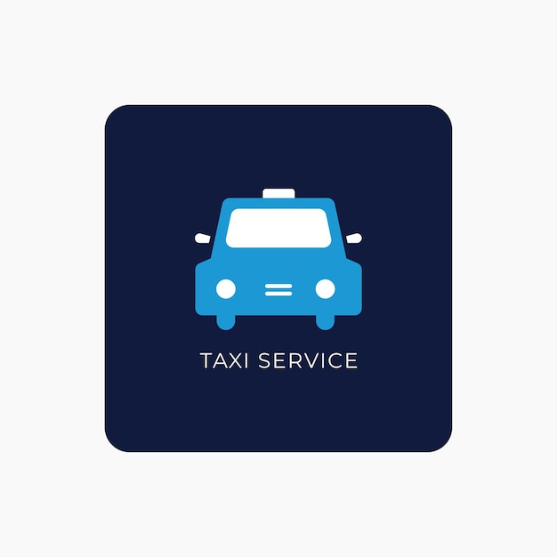 Icono de signo de servicio de taxi