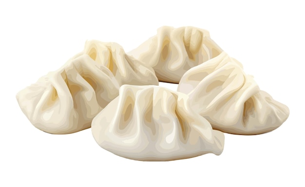 icono signo símbolo dumpling asiático Japón comida coreana menú arte elemento de diseño plantilla