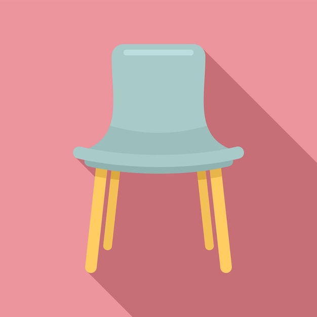 Vector icono de silla al aire libre de verano ilustración plana del icono de vector de silla al aire libre de verano para diseño web
