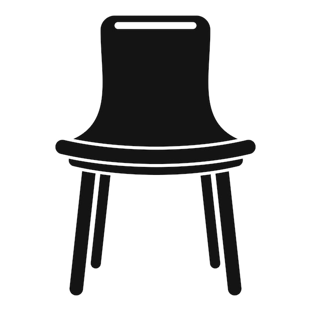 Icono de silla al aire libre de verano Ilustración simple del icono de vector de silla al aire libre de verano para diseño web aislado sobre fondo blanco