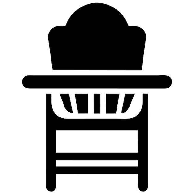 icono de la silla alta para bebés
