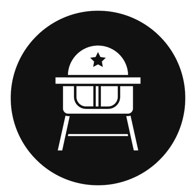 Icono de la silla alta