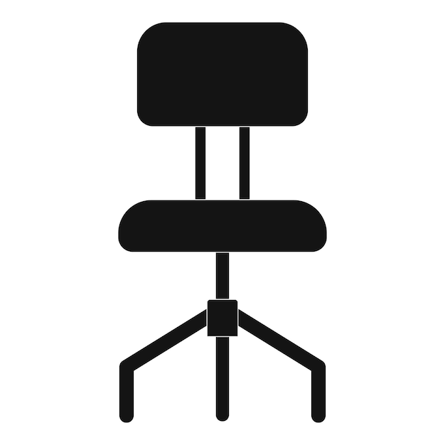 Icono de silla dura Ilustración simple del icono de vector de silla dura para web