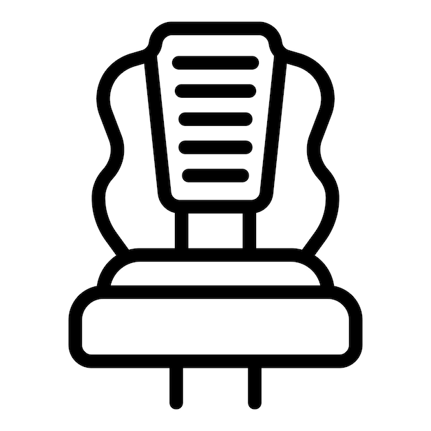 El icono de la silla del jugador del juego es el contorno vectorial de los muebles de juego.