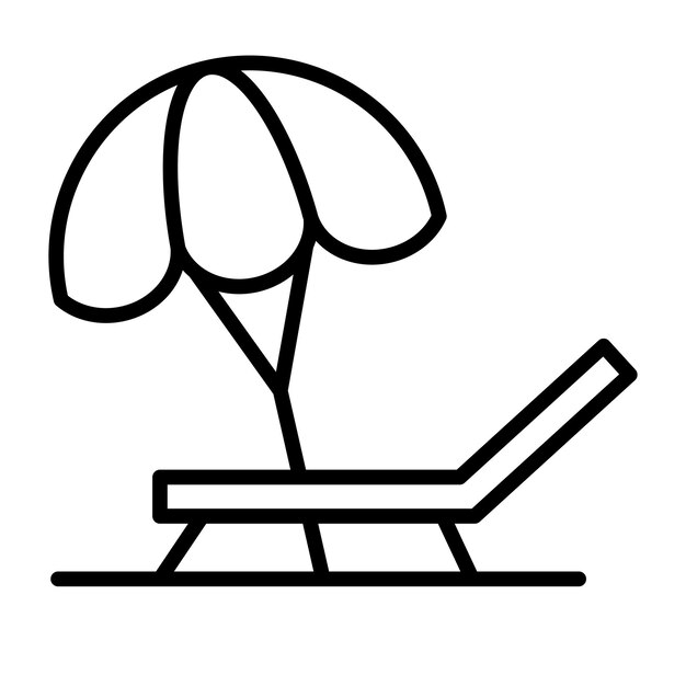 Icono de la silla de playa