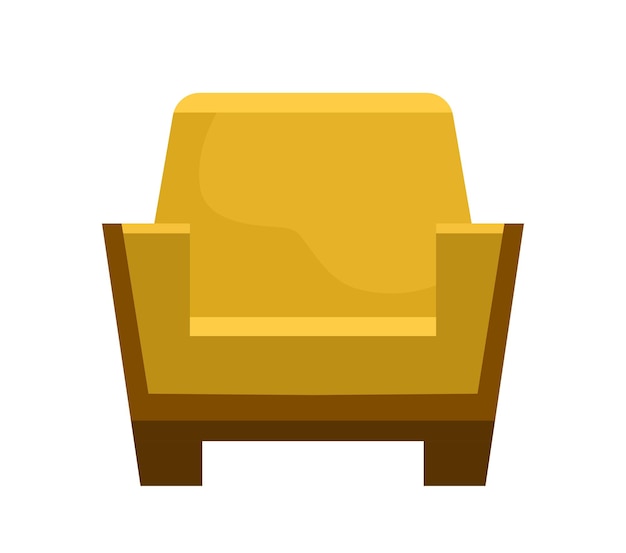 Icono de sillón amarillo