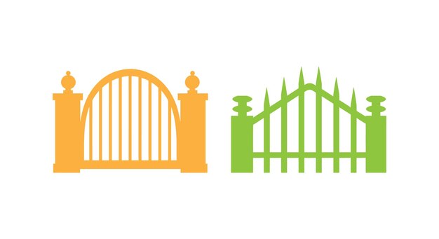 Icono de silueta de arco abstracto en vector