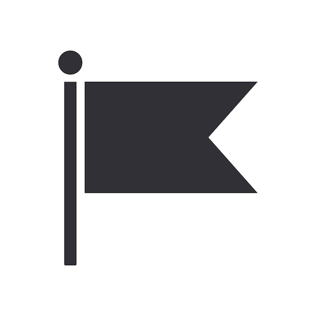 Icono de silueta de bandera