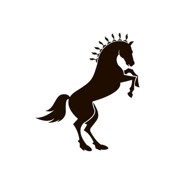 Icono de silueta de caballo