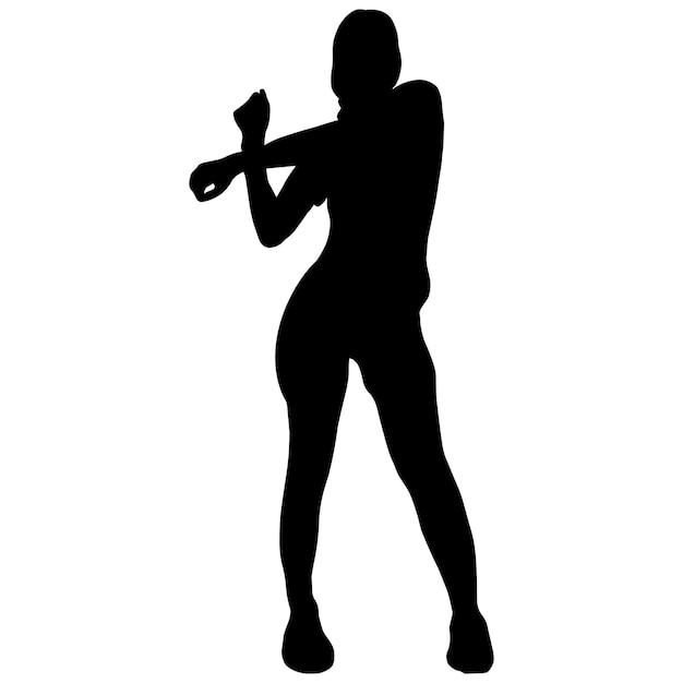 Icono de silueta dibujado a mano de la actividad de las personas