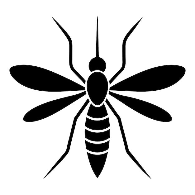 El icono de la silueta del mosquito