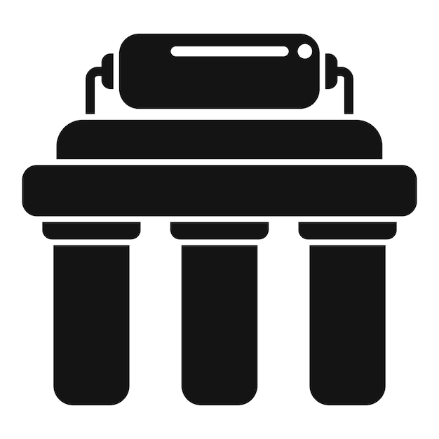 Icono de silueta negra de un portero de banco