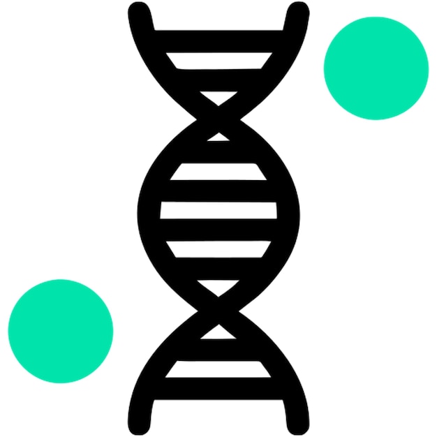 El icono del símbolo del ADN