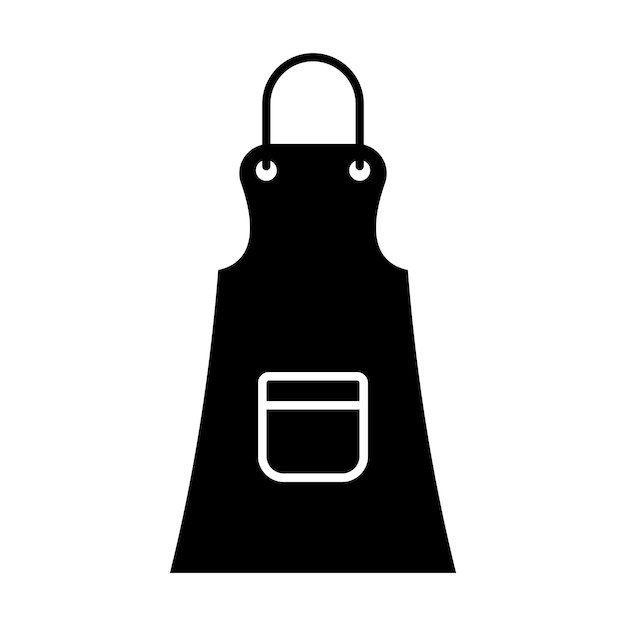 icono del símbolo del delantal