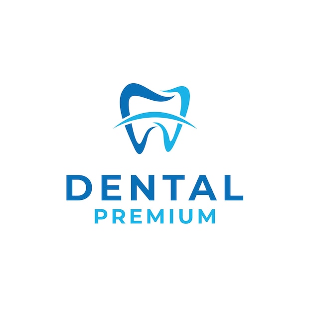 Icono de símbolo de ilustración de diseño de logotipo de clínica dental creativa