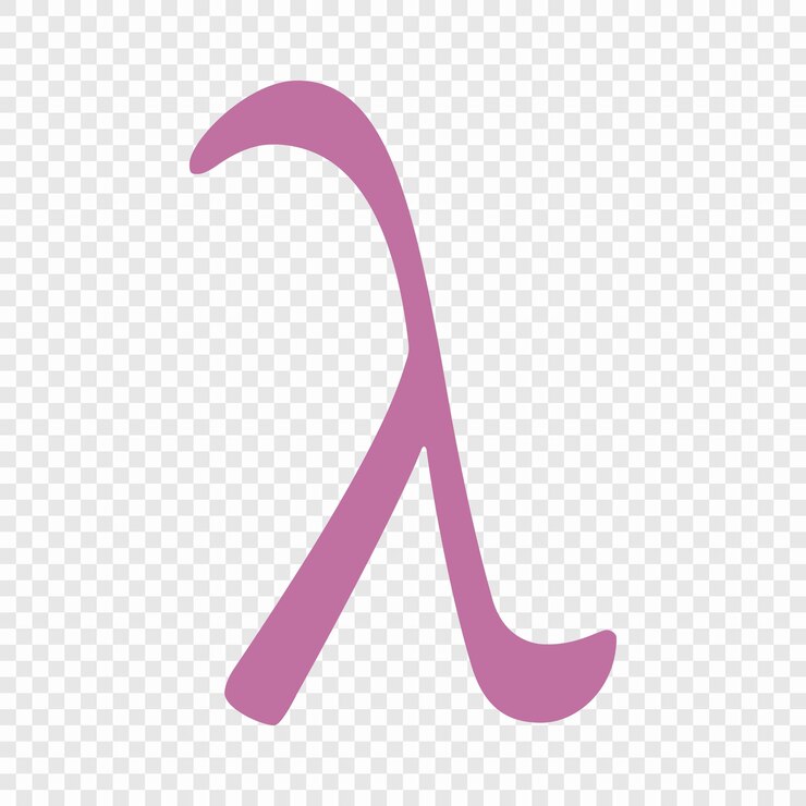 Vector icono de símbolo lambda