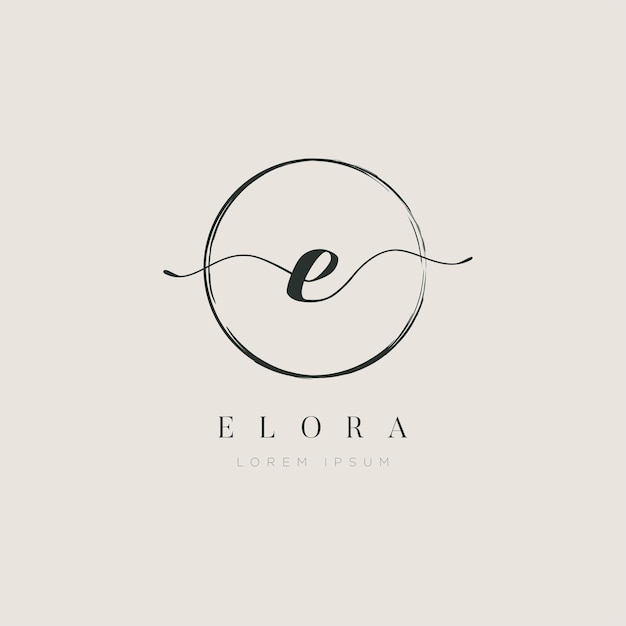 Icono de símbolo de signo de logotipo tipo letra inicial elegante simple