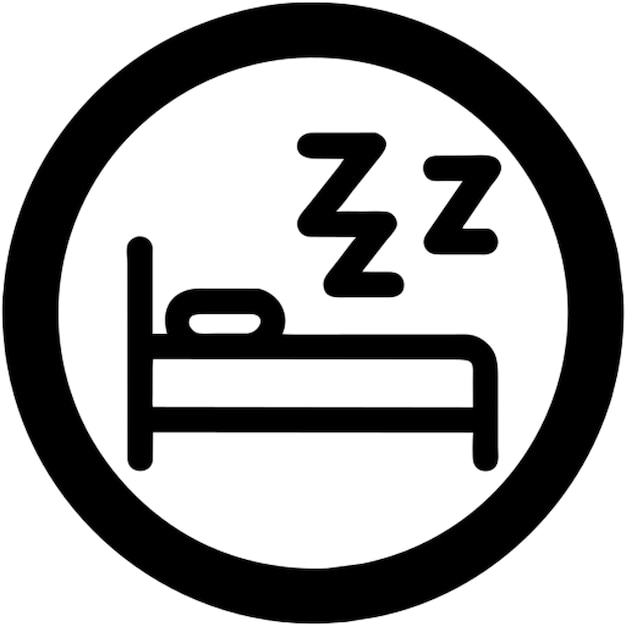 el icono del símbolo de sueño