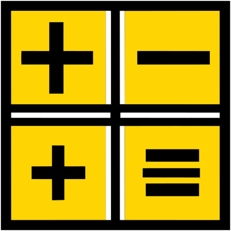 Vector el icono de los símbolos matemáticos