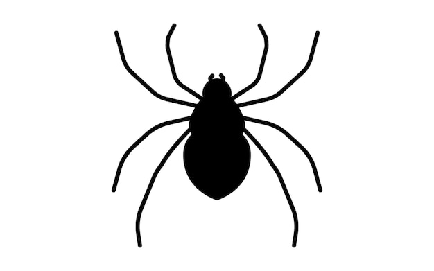 Un icono simple de una plaga desagradable una araña