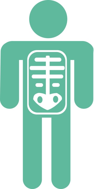 Icono simple para una radiografía