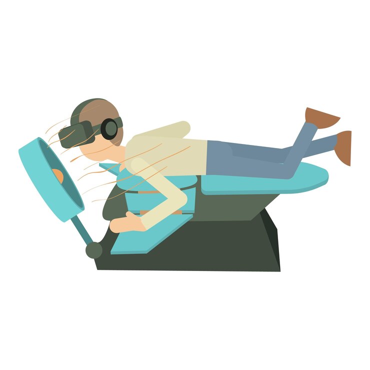 Vector icono de simulador de realidad virtual ilustración de dibujos animados del icono de vector de simulador de realidad virtual para web sobre fondo blanco