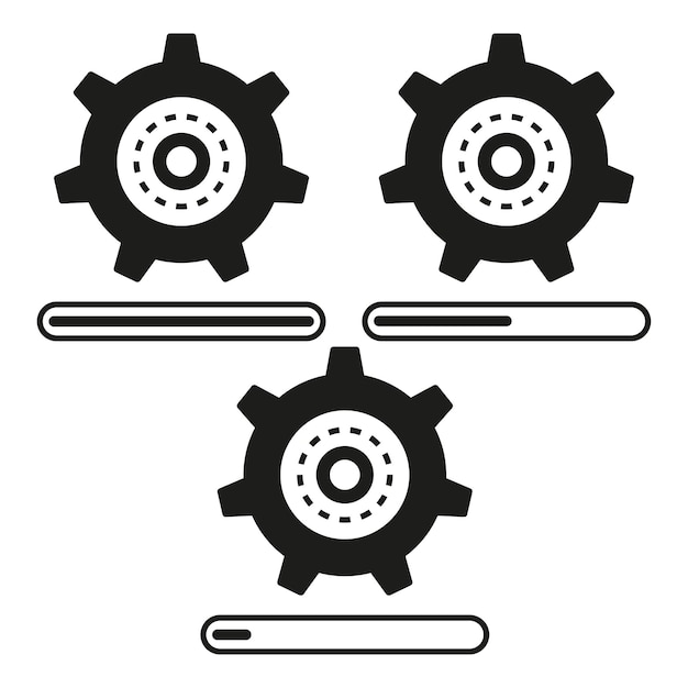 Icono del sistema de actualización Ilustración vectorial EPS 10 Imagen de archivo