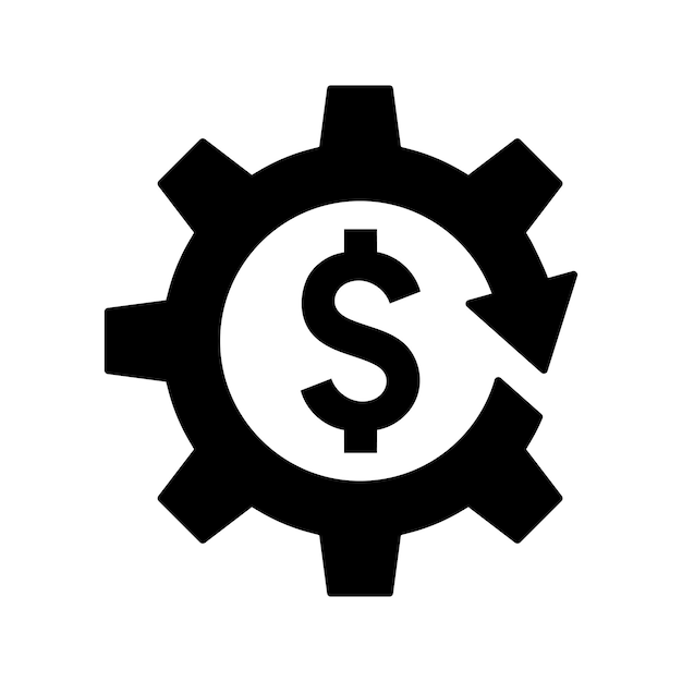 El icono del sistema de dinero
