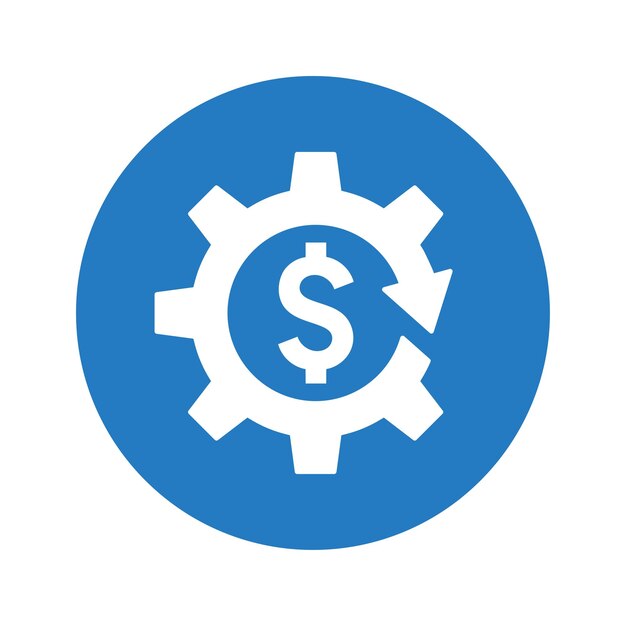 El icono del sistema de dinero