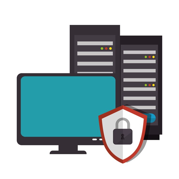 Vector icono del sistema de escritorio de la computadora