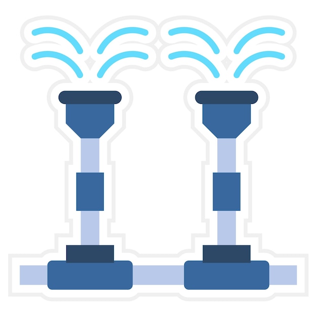 Vector icono del sistema de riego