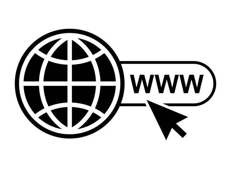 Vector ícono de sitio web ilustración de vector aislado de símbolo web
